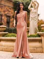 Flattering A-line Sweetheart Appliques Lace Sweep Train Silk Like Satin Corset Prom Dress