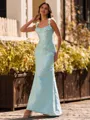 Captivating A-Line Straps Flower Floor-Length Corset Prom Dress