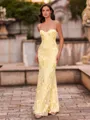 Fashion-forward Sheath Spaghetti Straps Appliques Lace Floor-Length Lace Corset Prom Dress