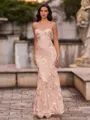 Fashion-forward Sheath Spaghetti Straps Appliques Lace Floor-Length Lace Corset Prom Dress