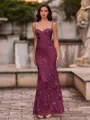 Fashion-forward Sheath Spaghetti Straps Appliques Lace Floor-Length Lace Corset Prom Dress
