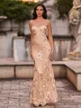 Fashion-forward Sheath Spaghetti Straps Appliques Lace Floor-Length Lace Corset Prom Dress