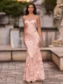 Fashion-forward Sheath Spaghetti Straps Appliques Lace Floor-Length Lace Corset Prom Dress
