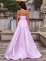 Unique A-Line Sweetheart Sweep Train Corset Prom Dress